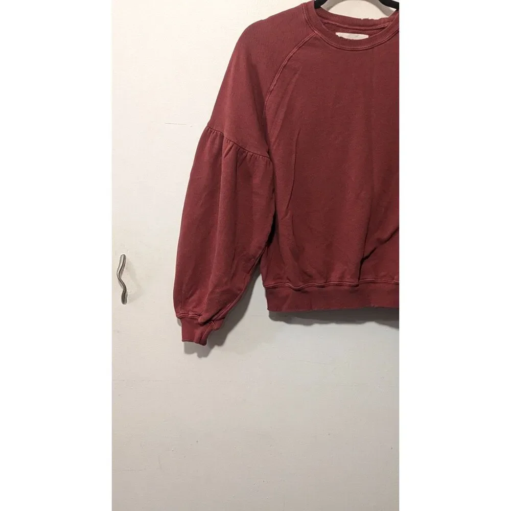 The Great Distressed Edge Peasant Sleeve Sweater  sz. S - Picture 2 of 5